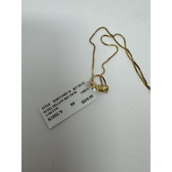 Diamond Heart Gold Necklace - Picture 4 of 9